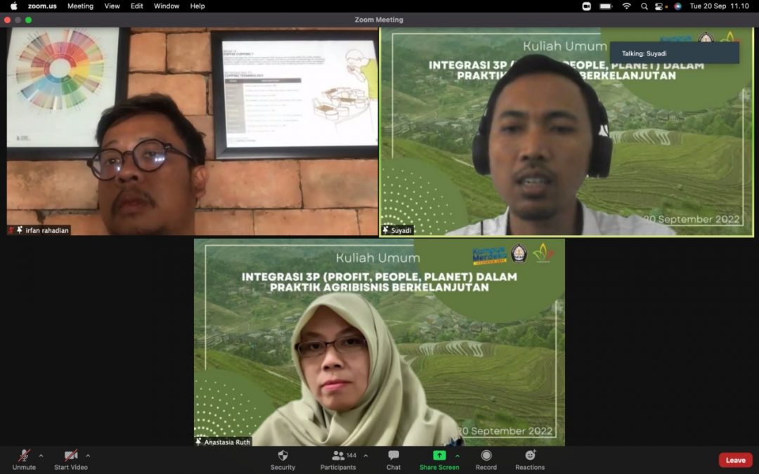 Bachelor of UNDIP Agribusiness Study Program with Millennial Entrepreneurs Introduce Environmentally Friendly Business
