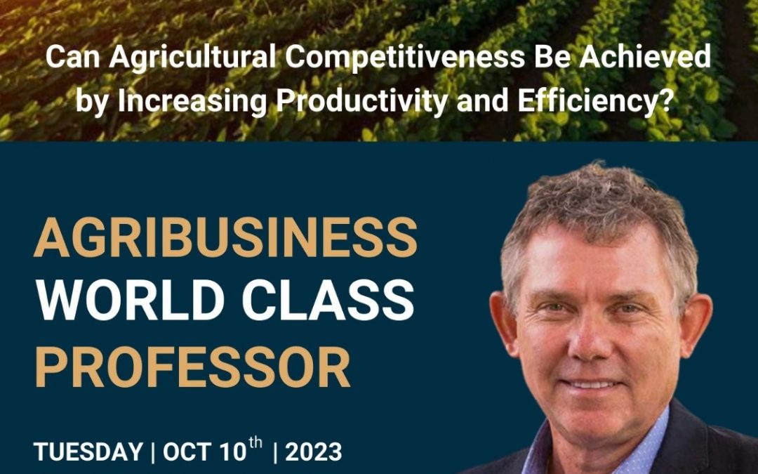World Class Professor terkait dengan “Can Agricultural Competitiveness Be Achieved by Increasing Productivity and Efficiency?”